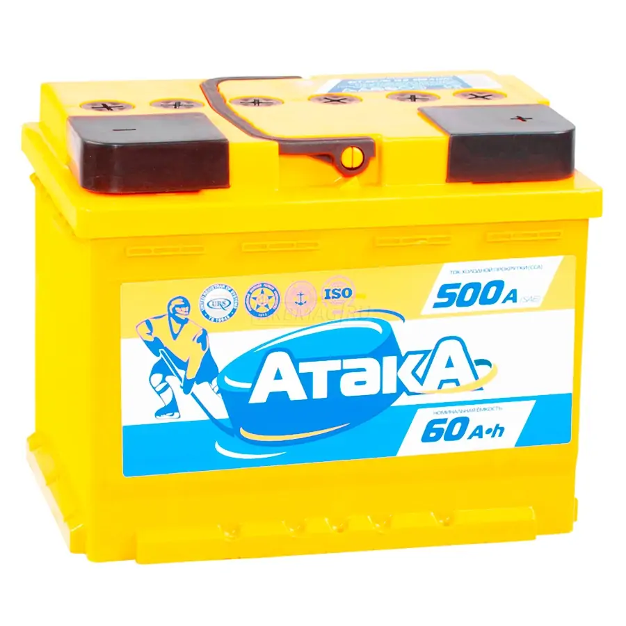 АКБ ATAKA  12V 6СТ 60 А/ч о.п. Европа п.т.500А 