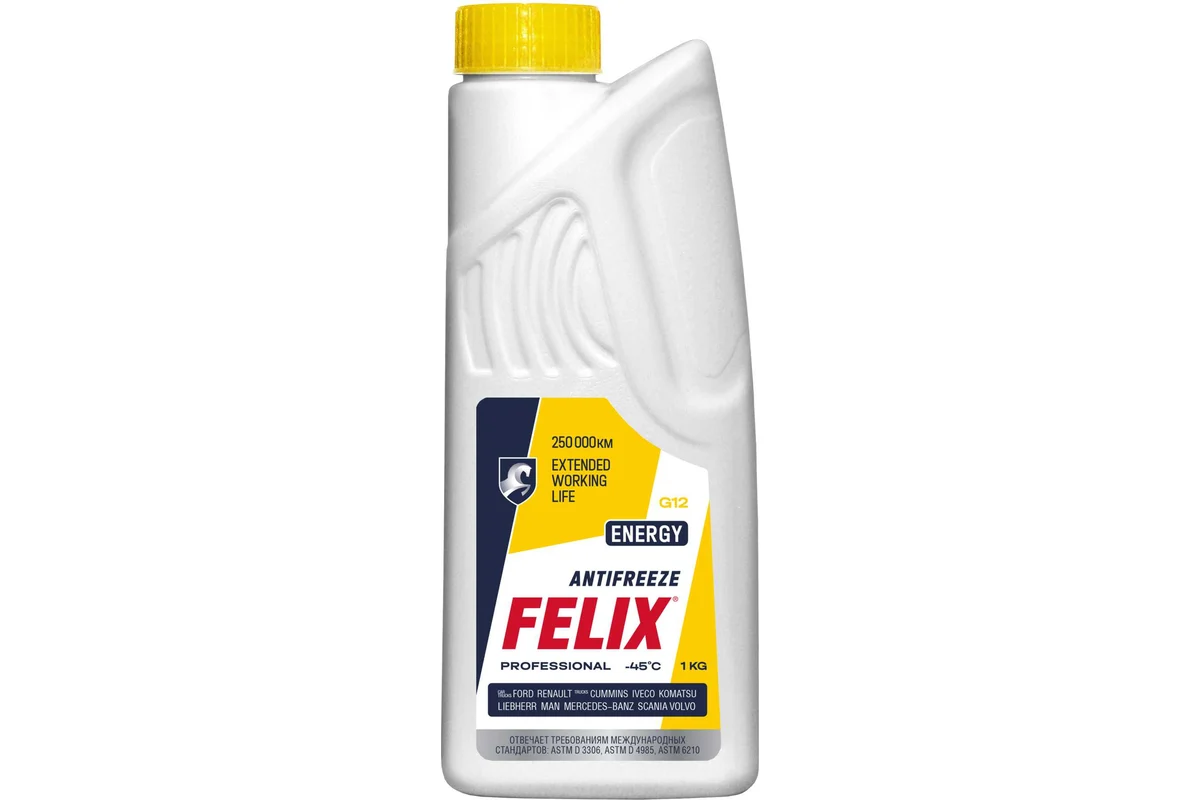 Антифриз FELIX Energy 1кг G12 (желтый -45) 